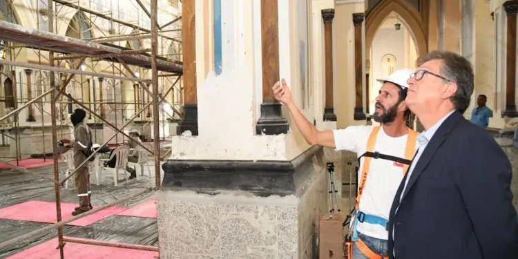 Laércio visita obra da Catedral e garante apoio para a sua conclusão