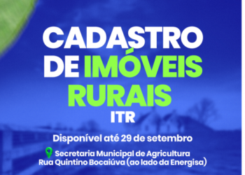 Prefeitura de Itabaiana inicia cadastro de imóveis rurais para proprietários isentos do ITR