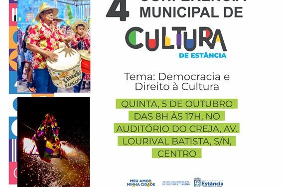 Convocação para a 4ª Conferência Municipal da Cultura em Estância/SE