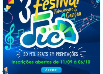 Inscrições para o 3º Festival Itabaianense da Canção (FIC) iniciaram na última segunda-feira, 11