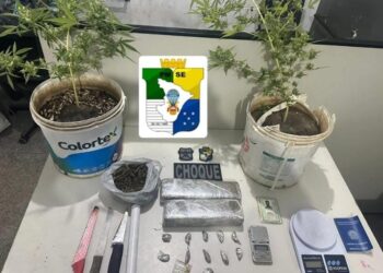 PM prende foragido da Justiça por homicídio e apreende mais de 1,5 kg de maconha