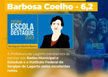Educação em Lagarto recebe reconhecimento estadual no Prêmio Escola Destaque 2023