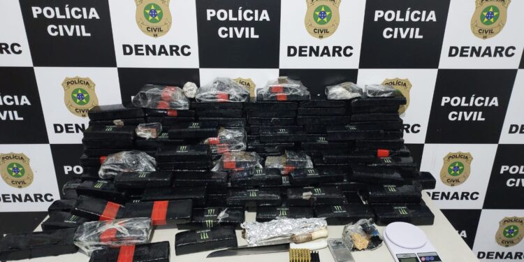 Polícia Civil apreende crack, munições, celulares e aproximadamente 100 kg de maconha em Aracaju