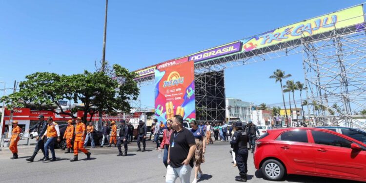 Órgãos municipais vistoriam montagem da estrutura do Pré-Caju 2023