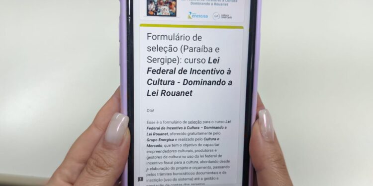 Energisa Sergipe oferece curso gratuito para capacitação na Lei Rouanet