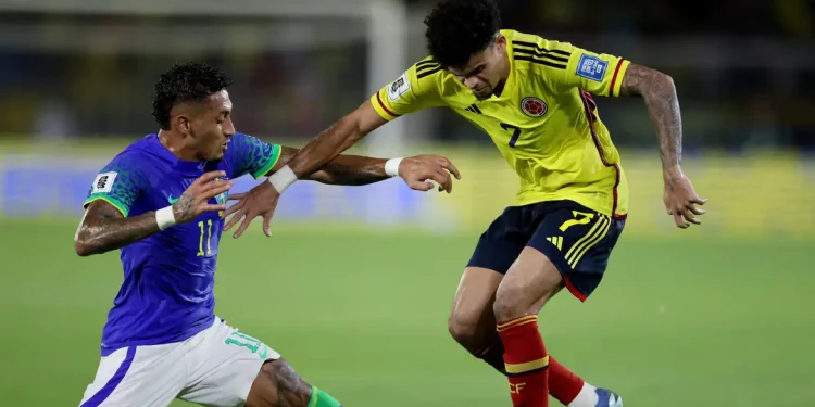 Brasil joga mal e perde para Colômbia em Barranquilla