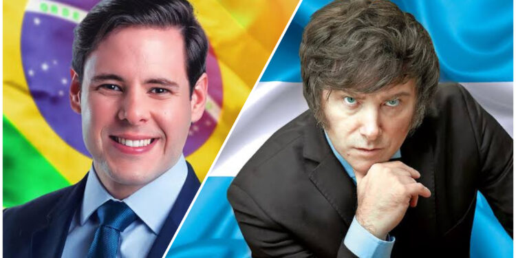 Rodrigo Valadares comemora vitória de Javier Milei na Argentina