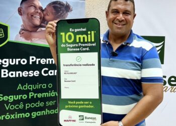 Marinheiro é o ganhador do prêmio de R$ 10 mil do ‘Seguro Premiável Banese Card’