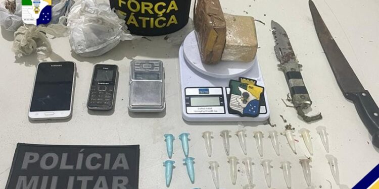 Polícia Militar prende homem por tráfico ilícito de drogas na Zona Norte de Aracaju
