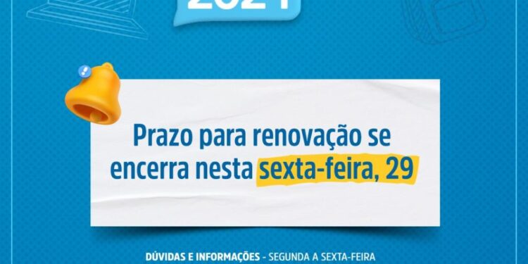 Renovação de matrícula da rede municipal de ensino de Aracaju deve ser feita até o dia 29