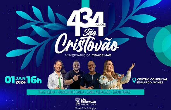 São Cristóvão comemora 434 anos de história; confira programação