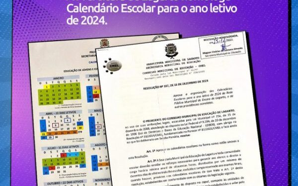 Conselho Municipal de Educação de Lagarto aprova os calendários escolares da Rede Municipal para 2024