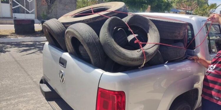 Em pouco mais de 6 meses, cerca de 800 pneus já foram coletados pela Secretaria de Meio Ambiente