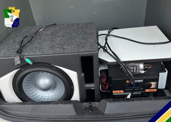 PM notifica proprietário de aparelho de som por perturbação do sossego alheio na Zona Sul da capital