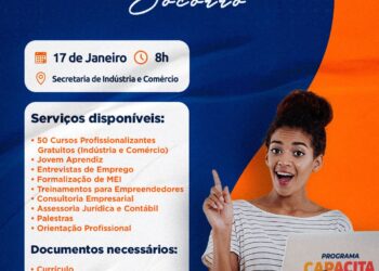 Secretaria de Indústria e Comércio lança a 3ª edição do Capacita Socorro