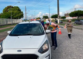 Detran participa de blitz educativa ‘Carnaval 2024’ em São Cristóvão