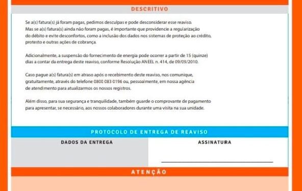 Energisa orienta sobre como identificar reaviso de débitos na conta de energia