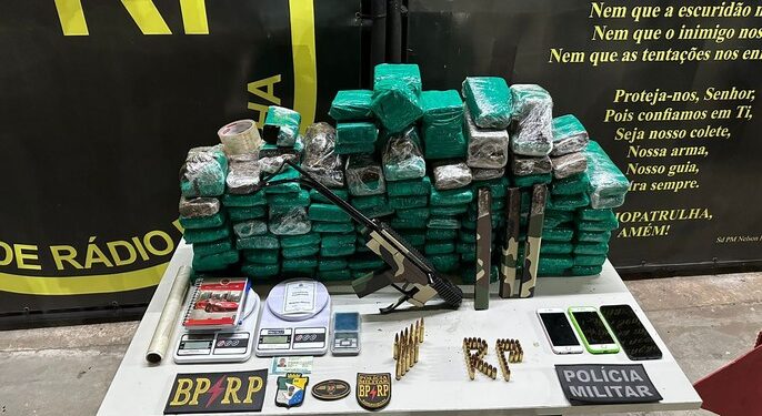 Cerca de 55kg de drogas são apreendidos no bairro Porto Dantas