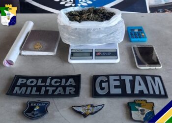 Polícia Militar apreende drogas no Conjunto Jardim, em Nossa Senhora do Socorro