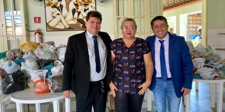 Vereador Miltinho Dantas participa da entrega de alimentos ao Same e ao asilo Rio Branco