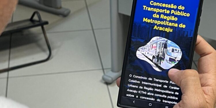 Prefeitura abre consulta pública online para licitação do transporte público da Grande Aracaju