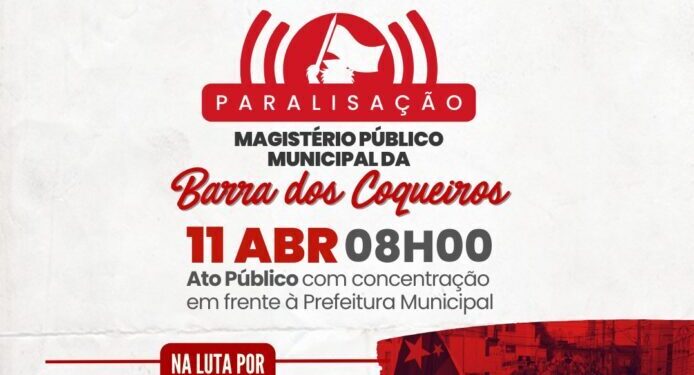 Servidores públicos da Barra dos Coqueiros fazem paralisação na quinta