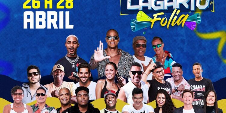 Uma das maiores micaretas de Sergipe, Lagarto Folia será realizado de 26 a 28 de abril; confira a programação completa