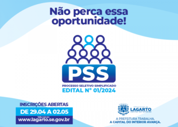 Prefeitura de Lagarto lança editais com mais de 1500 vagas em diversas áreas em PSS