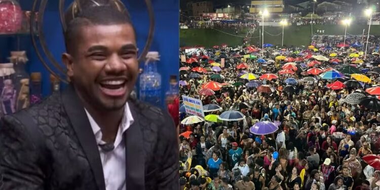 Multidão lota arena em Salvador para celebrar vitória de Davi no BBB 24
