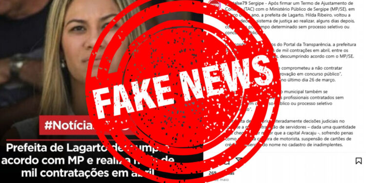 Portal SE79 terá que arquivar fake news contra a Prefeitura de Lagarto