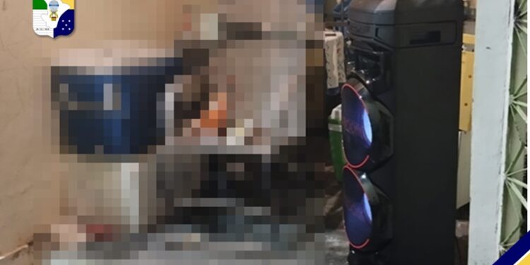 PM apreende equipamento de som após denúncia de perturbação de sossego alheio no Santa Maria