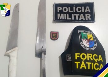 PM prende ex-presidiário que ameaçava passageiros de ônibus coletivo no bairro Santa Maria