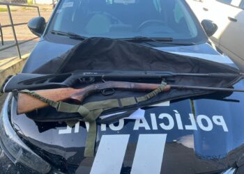 Polícia Civil apreende duas armas de fogo em cumprimento a mandado de busca em torno de violência doméstica em Socorro