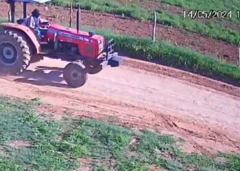 Polícia Civil divulga imagens de suspeitos do roubo de trator e motocicleta na Zona Rural de Simão Dias