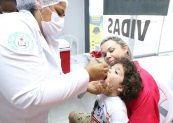 Campanha de vacinação contra a poliomielite é encerrada com 23,11% de adesão em Aracaju