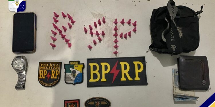 Polícia Militar prende suspeito de tráfico de drogas no Bairro São Conrado