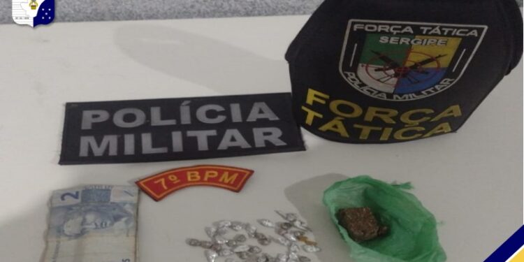 Polícia Militar prende suspeitos por tráfico de drogas ilícitas em Lagarto