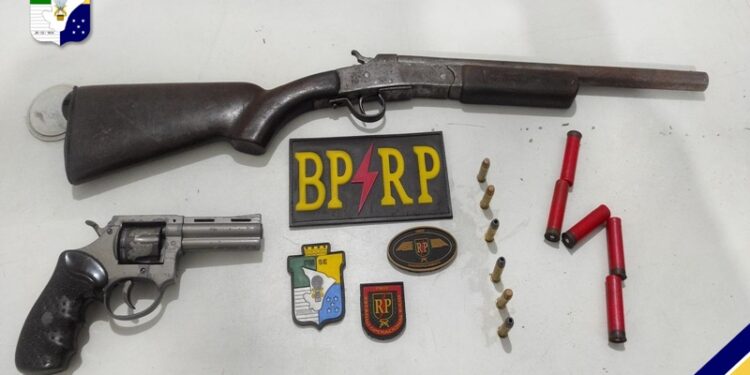 PM prende suspeito e apreende duas armas de fogo em Laranjeiras