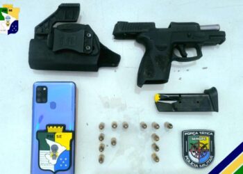 Polícia Militar prende homem por porte ilegal de arma de fogo no bairro Siqueira Campos