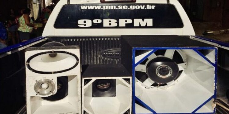 Polícia Militar apreende aparelho sonoro após perturbação do sossego em Carmópolis