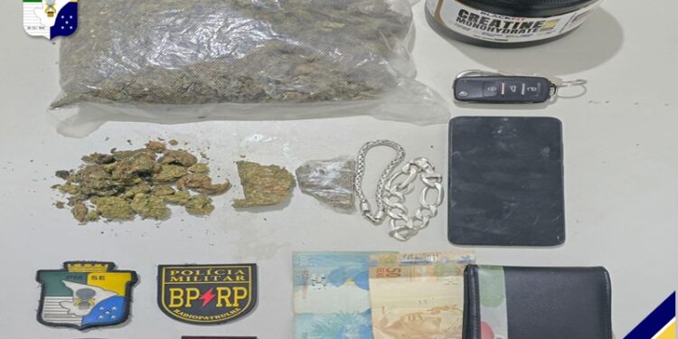 PM prende suspeito de tráfico de drogas no Bairro Jardins