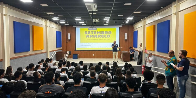 Alunos do Centro de Excelência Dr. Milton Dortas participam de evento alusivo ao ‘Setembro Amarelo’