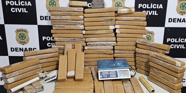 Operação do Denarc apreende 82kg de maconha avaliados em R$ 180 mil em Aracaju