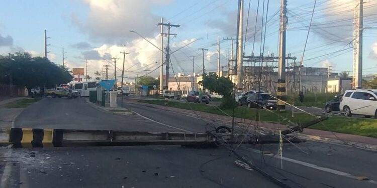 Energisa registrou 164 ocorrências de colisões em postes em 2024