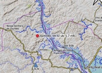 Tremor de terra é registrado no município de Canhoba