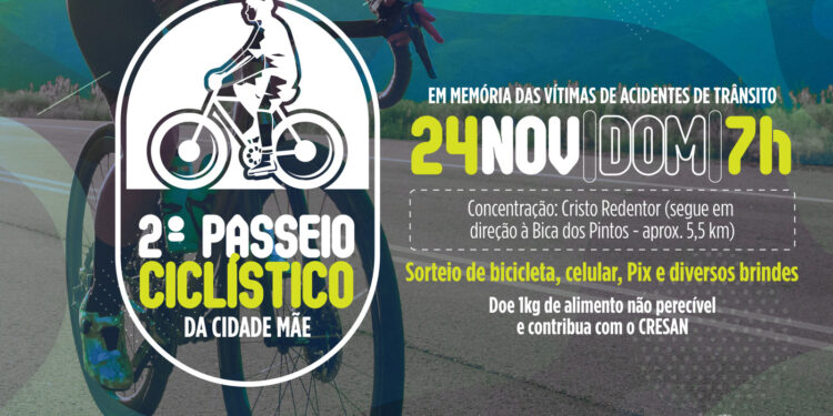 2º Passeio Ciclístico Cidade Mãe acontece no próximo domingo em São Cristóvão; inscrições são gratuitas