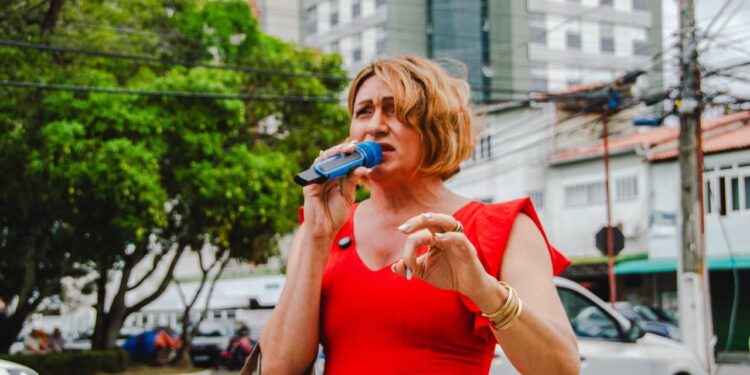Linda Brasil participa de atos pelo fim da violência policial em Sergipe