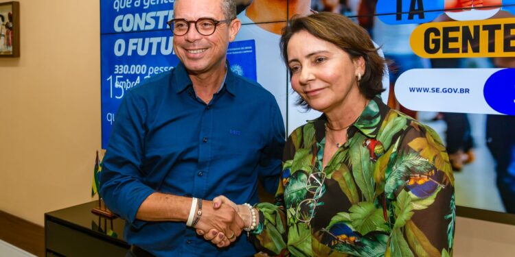 Emília Corrêa visita governador Fábio Mitidieri para articular parcerias e projetos para Aracaju
