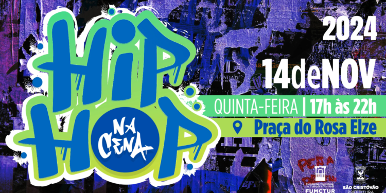 Prefeitura de São Cristóvão promove a terceira edição do Hip-Hop na Cena na próxima quinta-feira (14)
