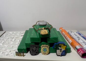 Ação conjunta prende homem em flagrante por tráfico de drogas no bairro Estação, em Lagarto